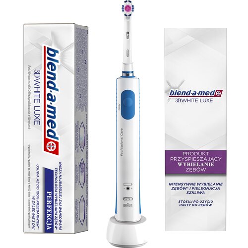 Szczoteczka rotacyjna ORAL-B PRO 600 3D White + 2 pasty