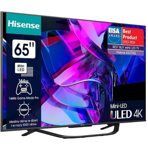 Telewizor HISENSE 65U7KQ 65″ MINILED 4K 144 Hz VIDAA Dolby Atmos Dolby Vision HDMI 2.1