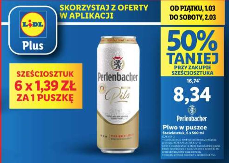 Piwo z Lidla Perlenbacher 6-ciopak