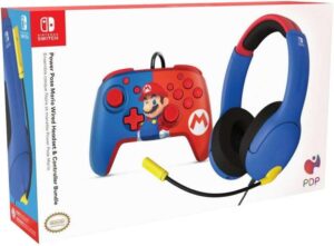 Kontroler + słuchawki Mario Nintendo Switch PC i inne platformy