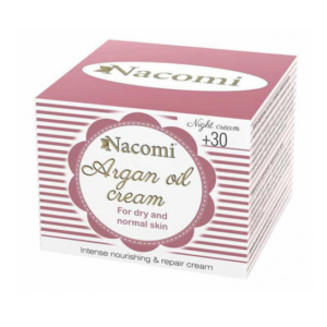 Nacomi Argan Oil Cream 30+ krem arganowy z kwasem hialuronowym na noc 50ml