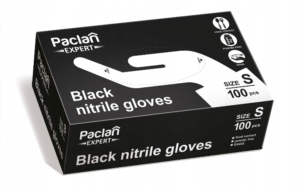 Rękawiczki jednorazowe Paclan r. S nitryl 100 szt.