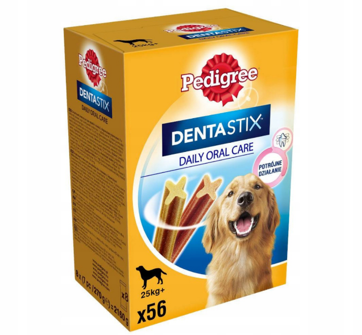 PEDIGREE Dentastix Large Duże Rasy 56-pack 8x270g