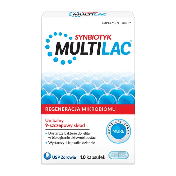 MULTILAC synbiotyk, 10 kapsułek d.w. 03/24