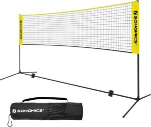 Siatka do badmintona z drążkami o regulowanej wysokości