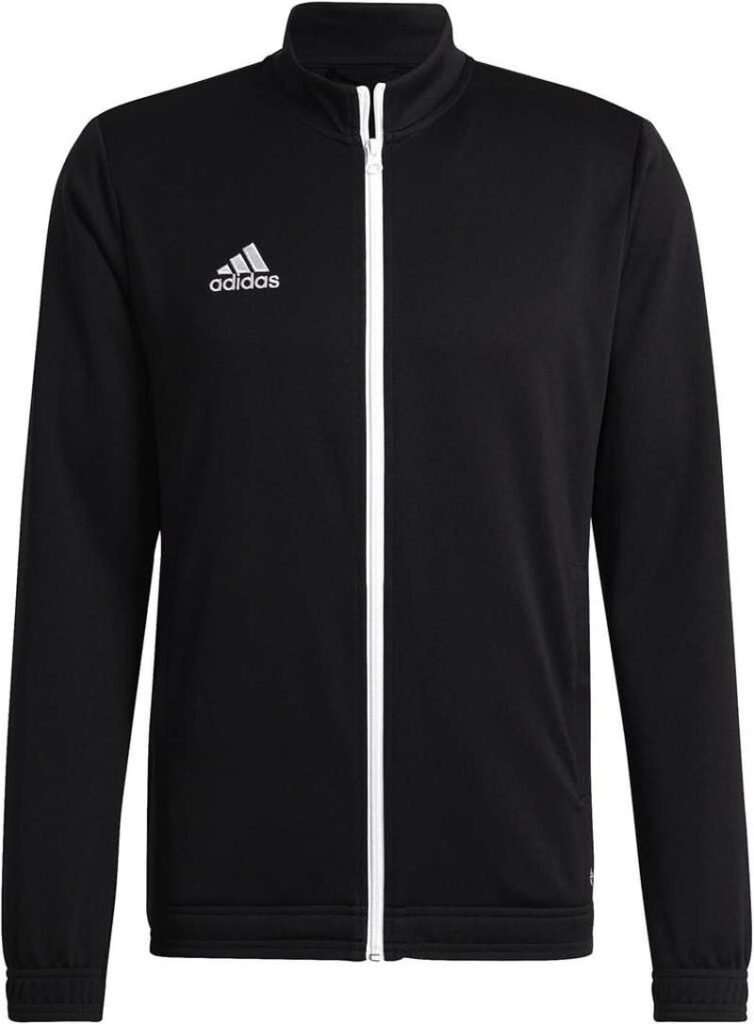 Bluza rozpinana Adidas Entrada 22 (czarna z białym zamkiem) system Aeroready, rozmiar od S do XXL