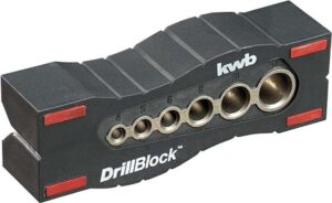 Prowadnica DrillBlock, szablon do wiercenia pod kątem prostym.