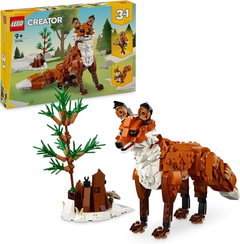 LEGO Creator 3 w 1 31154 Leśne zwierzęta: Czerwony lis