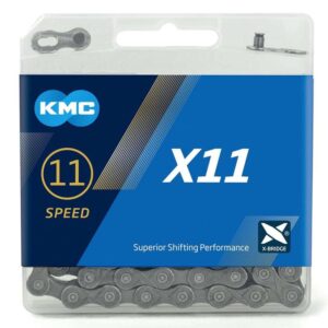 Łańcuch rowerowy KMC X11 11-rzędowy z spiną w komplecie.