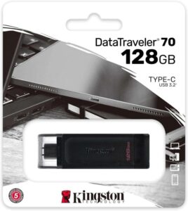 Pendrive USB-C Kingston DataTraveler 70, DT70/128GB USB-C