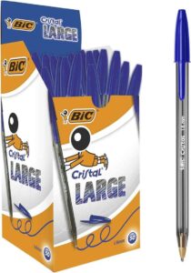 Długopis BIC Cristal Large 1,6mm niebieski – Pudełko 50 sztuk